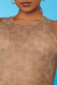 AUBURN/WALNUT Plus Size Sports Illustrated Swim Cover-Up Dress, image 5
