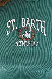 GREEN St Barth Cropped Tank Top, image 5