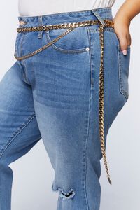 Plus Size Layered Curb Chain Belt, image 2