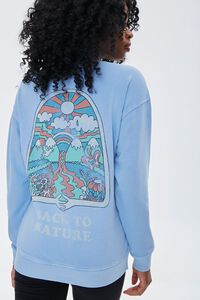 BLUE/YELLOW Back to Nature Graphic Sweatshirt, image 7