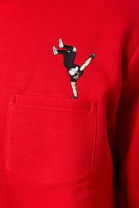 RED/MULTI Embroidered Dancer Graphic Pullover, image 5