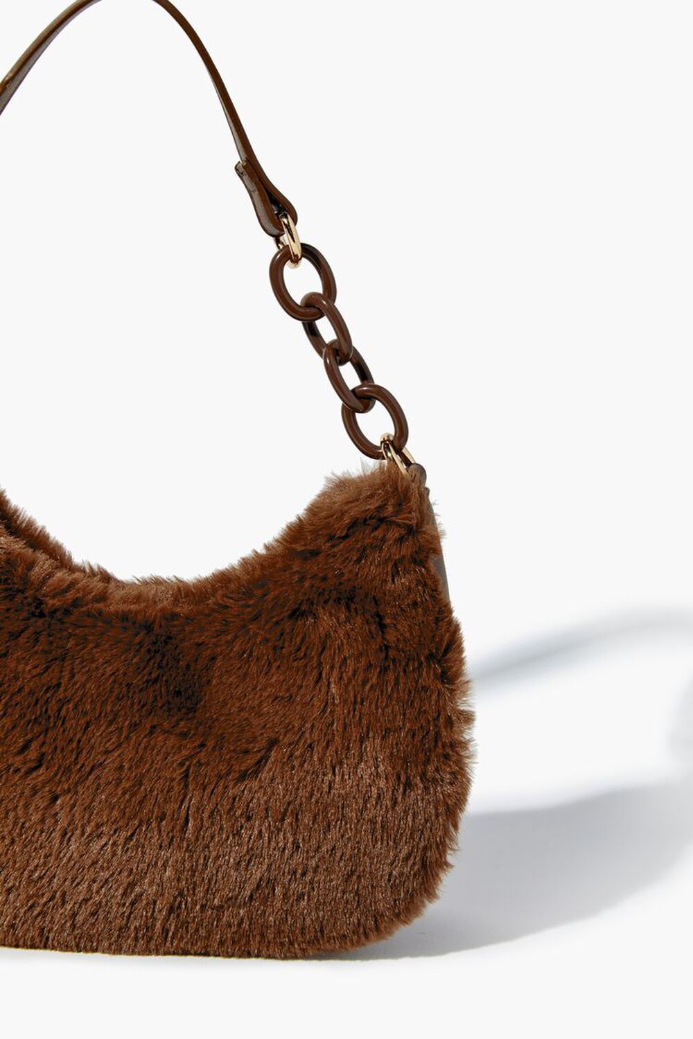 Women Quilted Fluffy Bag Y2K Fuzzy Purse with Chain, Faux Fur
