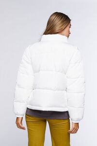 WHITE Quilted Puffer Jacket, image 3