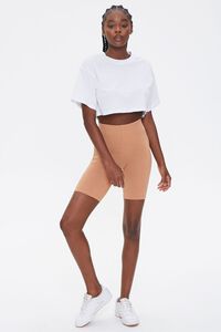CAMEL Basic Cotton-Blend Biker Shorts, image 5