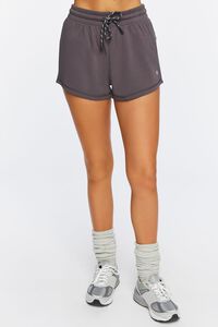 CHARCOAL Active French Terry Shorts, image 2