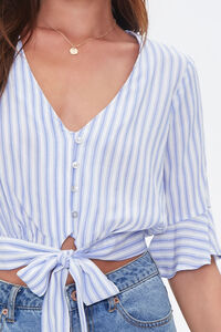 Pinstriped Self-Tie Top, image 5
