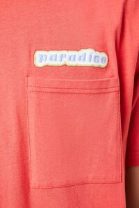 RED/MULTI Embroidered Paradise Graphic Tee, image 5