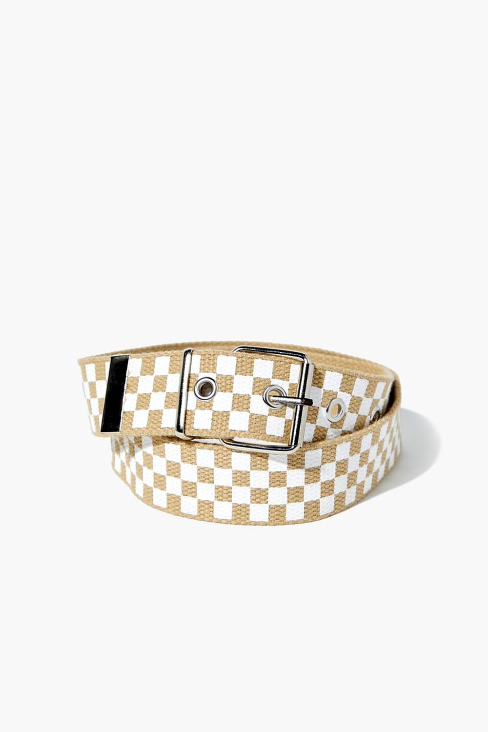 white checkered lv belt