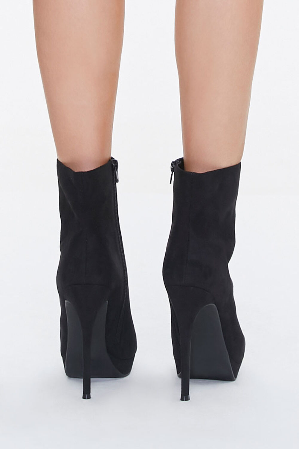 Faux Suede Stiletto Booties, image 3