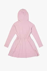 MAUVE Girls Hooded Drop-Sleeve Dress (Kids), image 2