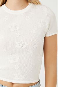 Hibiscus Print Sweater-Knit Tee, image 5