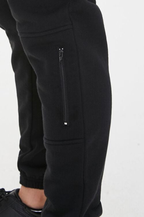 BLACK French Terry Drawstring Joggers, image 5