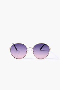 Round Ombre Metal Sunglasses, image 1