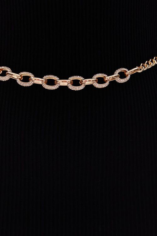 GOLD Rhinestone Chain Hip Belt, image 2