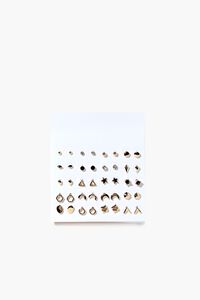 GOLD Variety Stud Charm Earring Set, image 1
