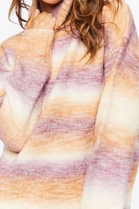 TAN/MULTI Striped Mini Sweater Dress, image 5