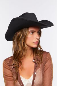 BLACK/MULTI Pinched Baroque-Trim Cowboy Hat, image 2