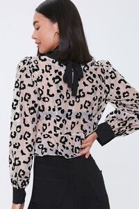 Leopard Print Collared Top, image 3