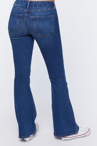 MEDIUM DENIM Stretch High-Rise Flare Jeans, image 4