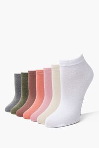 MAUVE/MULTI Days of the Week Ankle Socks Set, image 2