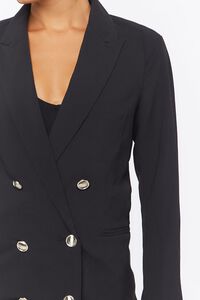 BLACK Notched Double-Breasted Blazer, image 5