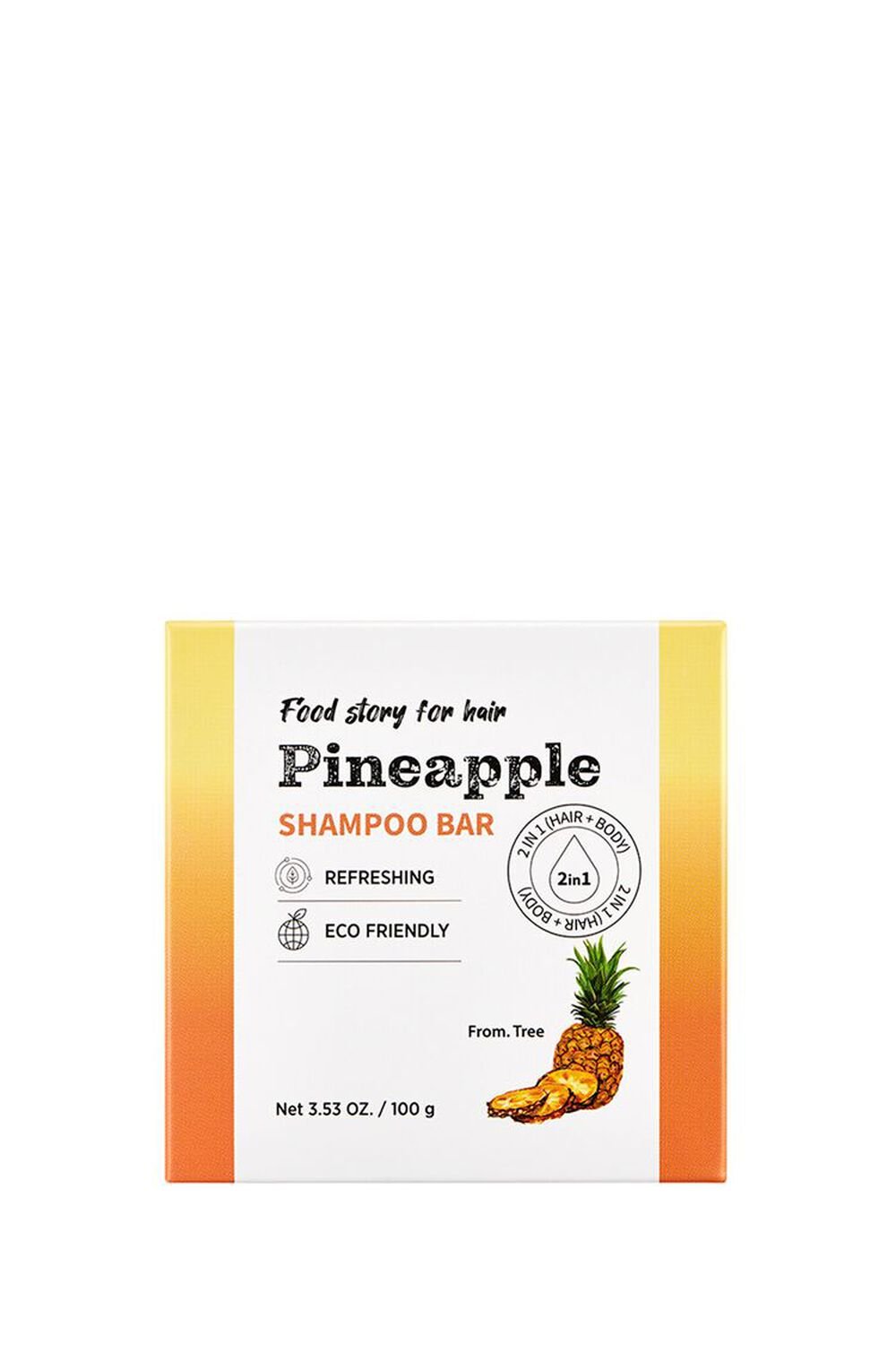 PINEAPPLE Food Story Pineapple Shampoo Bar, image 1