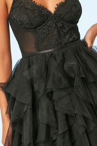 Lace Mini Dress & Tulle Maxi Skirt Set, image 5