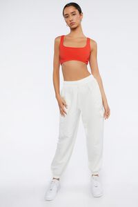 CORAL Ribbed Crisscross Cropped Tank Top, image 4