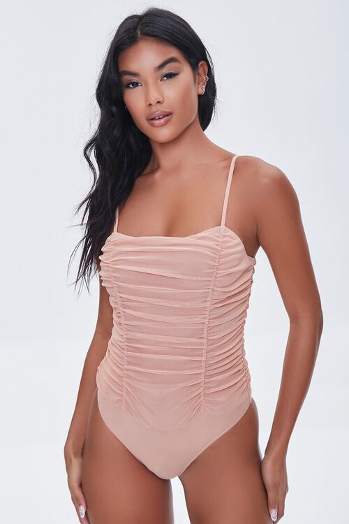 NUDE Ruched Mesh Bodysuit, image 5