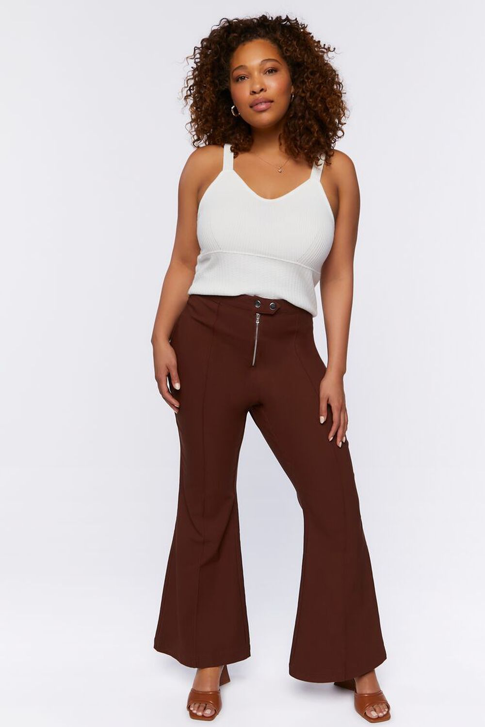 Plus Size High-Rise Flare Pants
