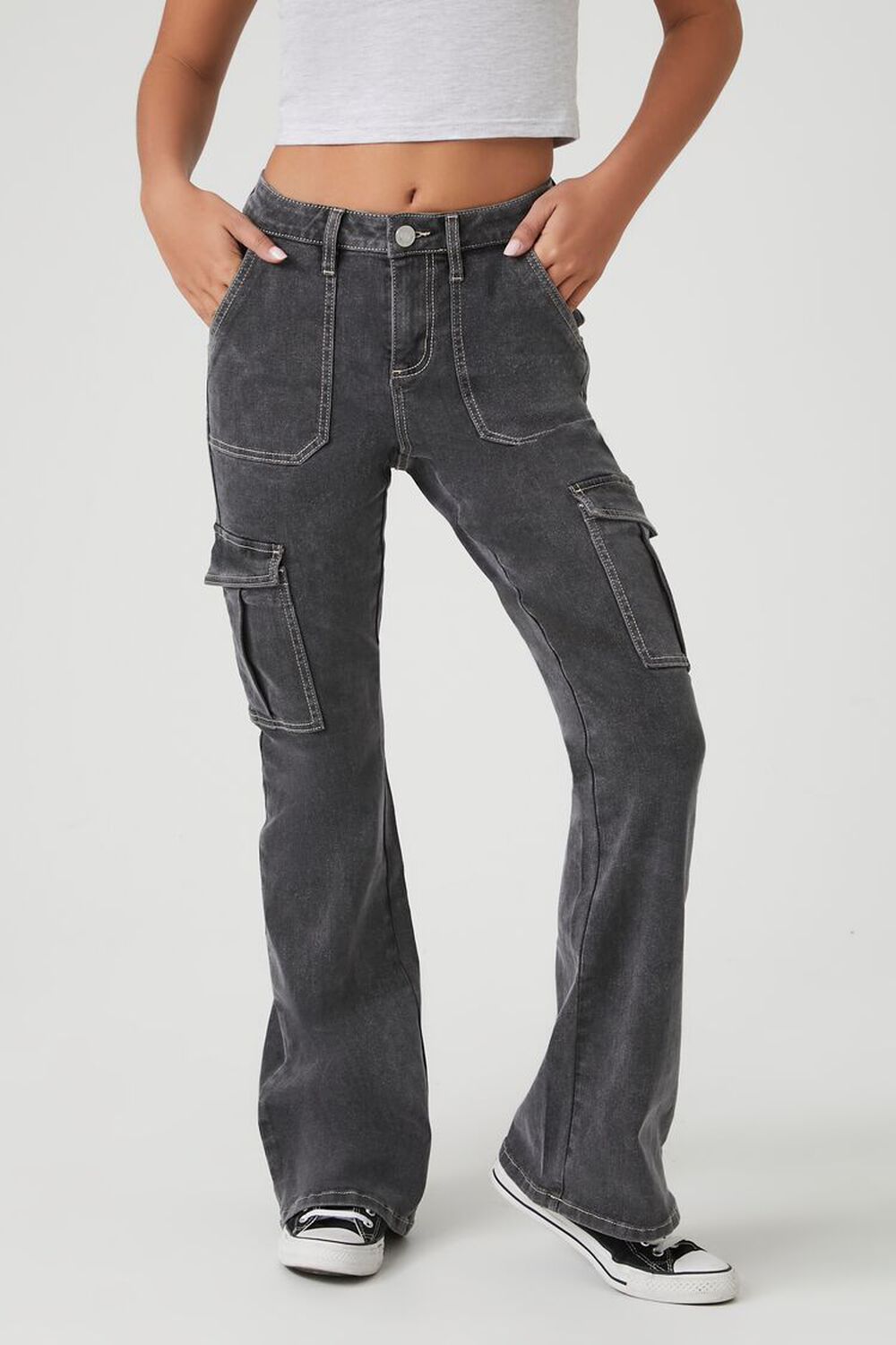 Cargo Flare Jeans