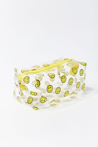 YELLOW/MULTI Smiling Face Print Pouch, image 1