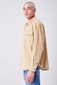 KHAKI Corduroy Button-Front Shirt, image 2