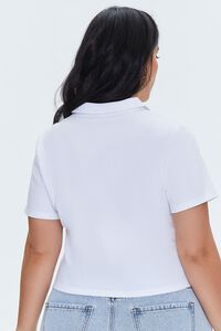 WHITE/MULTI Plus Size Embroidered Montauk Top, image 3