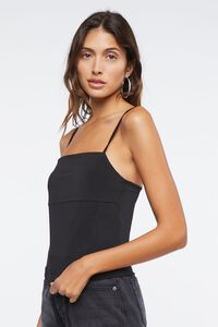 BLACK Seamed Fitted Cami, image 2