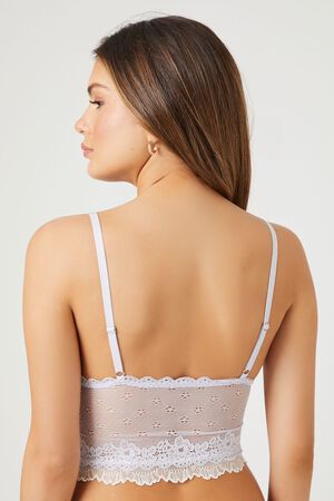 Sexy Forever 21 Glitter Lace Bra Bandeau Top XL