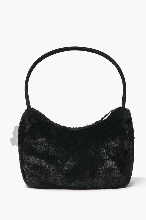 BLACK Faux Fur Hello Kitty Shoulder Bag, image 3