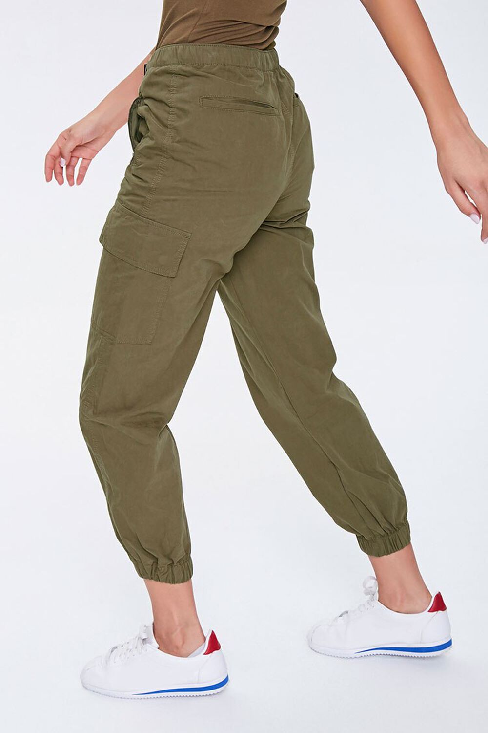 OLIVE Buckled Cargo Ankle Joggers, image 3