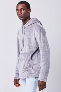 CHARCOAL Fuzzy Knit Hoodie, image 2