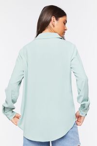 SAGE Poplin Button-Front Shirt, image 3