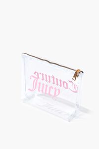 CLEAR Juicy Couture Text Clear Pouch, image 3