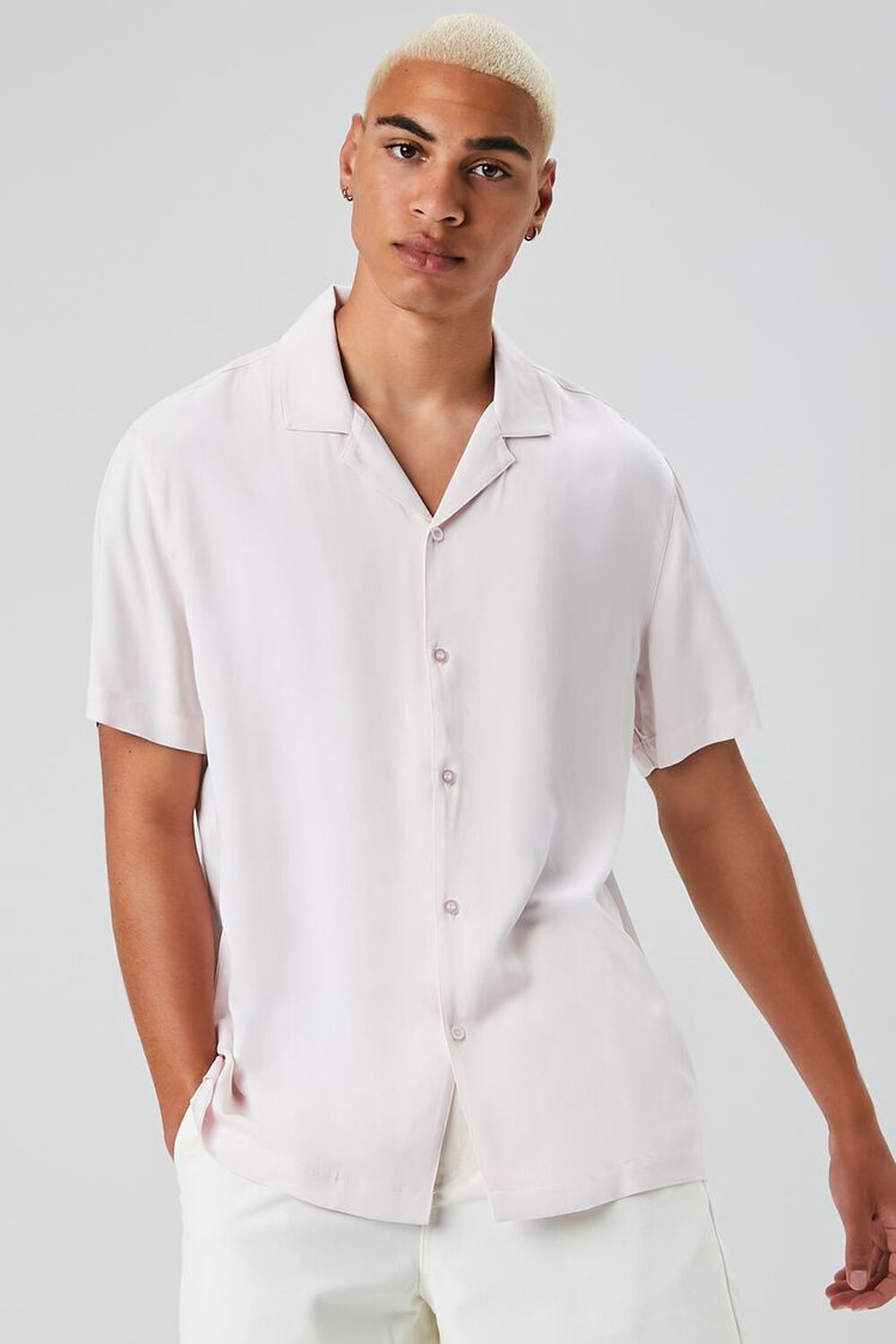 PINK Drop-Sleeve Buttoned Shirt, image 1