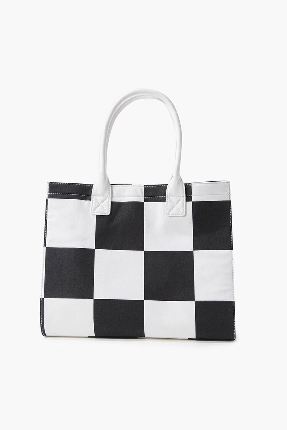 Checkered Pattern Tote Bag