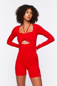 HIGH RISK RED Active Strappy Cutout Romper, image 1