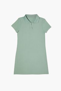 GREEN Girls Polo Shirt Dress (Kids), image 1