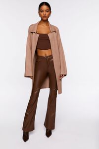 TAUPE Belted Duster Cardigan, image 4