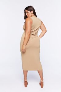 SAFARI Plus Size Cutout Midi Dress, image 3