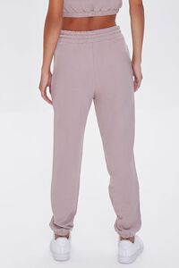 TAUPE French Terry Drawstring Joggers, image 4