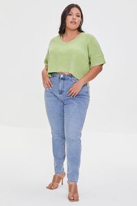GREEN Plus Size High-Low Tee, image 4
