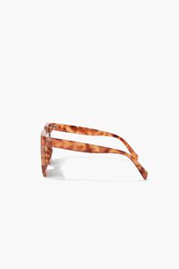 BROWN/BLACK Marbled Square Sunglasses, image 3